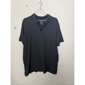 Tommy John Men’s Charcoal Gray Polo Shirt 2XL Pima Cotton Modal Stretch Comfort